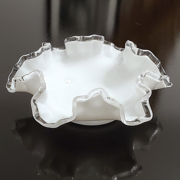 Fenton Other - Vntg "Silver Crest" Bowl by Fenton EUC 🇺🇸